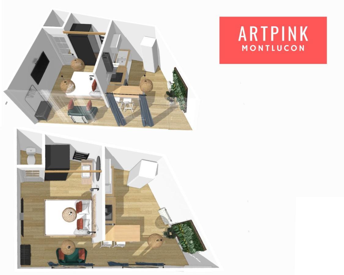 Artpink - Idéal Pros - Proche commerces - Agathor Montluçon Exterior foto